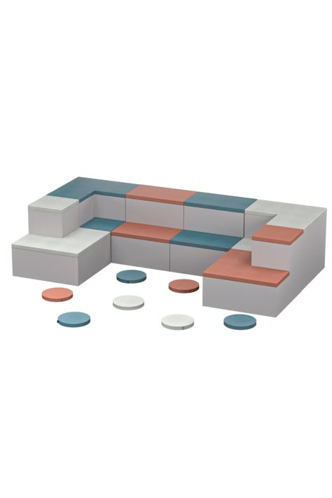 Step Seating Office, Stepped Seating Interior, Joe Carstairs, Students Lounge Design, Yoga Sitting, Lecture Hall Design, Modular Commercial Seating, Soft Seating Area, Modular Seating School