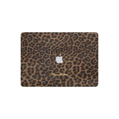 Introducing Heaven Mayhem laptop cases! Elevate your laptop's look with our leopard printed leather case, featuring a stylish gold-embossed logo. Made from high-quality leather and Polycarbonate. This case provides robust protection against scratches, dust and minor impacts! Perfect blend of style and functionality. Di Cute Laptop Accessories, Aesthetic Cases, Mac Book Case, 2024 Wishlist, Computer Cases, Aesthetic Laptop Case, Mac Book Cases, Heaven Mayhem, Laptop Cases