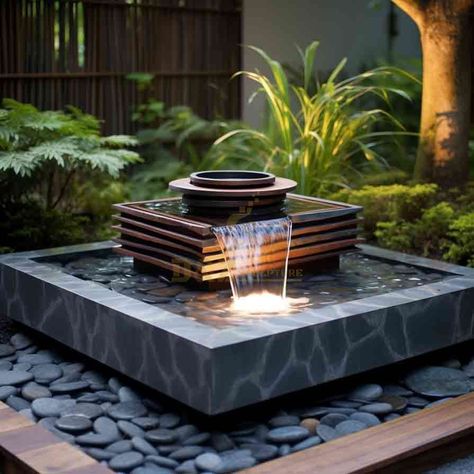 Rectangular fountain,bronze garden fountain,waterfall fountain,bronze fountain,garden fountain,bronze fountain sculpture,garden fountain sculpture Waterfall Sculpture, Front Yard Fountain, Courtyard Fountain, Fountain Sculpture, Yard Fountain, Outdoor Wall Fountains, Back Patio Ideas, Modern Fountain, Home Finishes