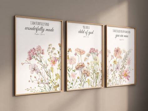 Fairy Nursery Theme, Vintage Flower Nursery, Wildflower Nursery, Fairy Nursery, Ellie Mae, Nursery Girl, Babies Room, Girl Nursery Decor, Art Frames