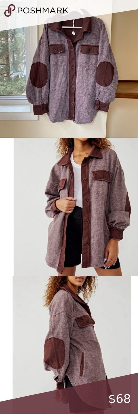 Free People Ruby Jacket Shacket Oversized in Date Night Maroon Burgundy Red Free People Ruby Jacket, Dark Red Maroon, Soft Jacket, Red Shop, Oversized Silhouette, Burgundy Color, Burgundy Red, Cotton Style, Shirt Jacket