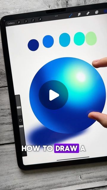 Tools for Procreate | Brushes for digital art on Instagram: "How to draw a 3D ball?" Procreate Classes, Draw 3d, Procreate Ipad Tutorials, Drawing Procreate, Free Brushes, Ipad Tutorials, Free Procreate, Procreate Drawing, Procreate Brushes Free