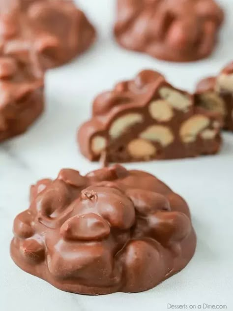 Crock Pot Chocolate Peanut Clusters, Crockpot Peanut Clusters, Peanut Clusters Recipe, Peanut Clusters In Crockpot, Crockpot Candy Recipes, Chocolate Nuts Clusters, Clusters Recipe, Chocolate Peanut Clusters, Crockpot Candy