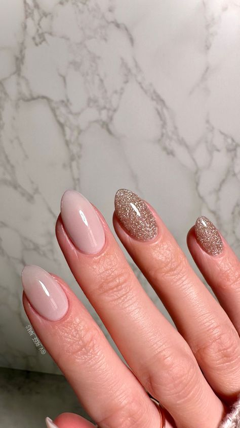 Pink nude/ neutral nails with glitter accent. Save 20% at Revel Nail with code “RNTORI20”. Neutral Nails With Glitter, Fall Nails Pink, Nails With Glitter Accent, Revel Nail Dip Powder, Revel Nail Dip, Revel Nail, Nails With Glitter, Cat Eye Gel Polish, Nail Dip Powder