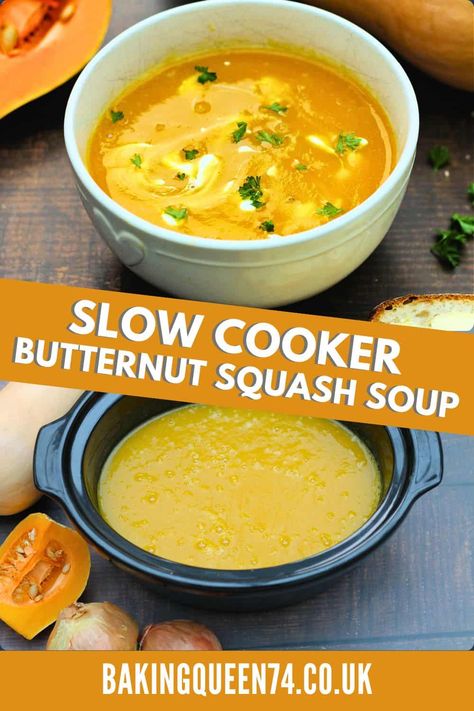 Slow Cooker Butternut Squash Soup, Slow Cooker Vegetable Curry, Parsnip And Apple Soup, Slow Cooker Tomato Soup, Slow Cooker Butternut Squash, Slow Cooker Potato Soup, Butternut Squash Soup Recipe, Slow Cooker Sweet Potatoes, Slow Cooker Baking