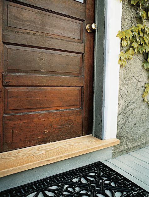 Exterior Door Threshold, Door Thresholds, Home Fix, Up House, Diy Home Repair, Door Makeover, Home Repairs, Diy Home Improvement, House And Home Magazine