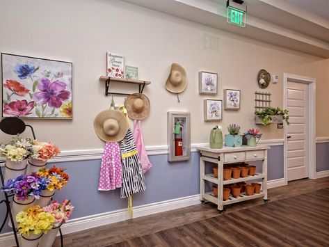 Activity Room Decoration Ideas For Seniors, Life Stations For Memory Care, Memory Care Unit Decor, Assisted Living Decor, Memory Care Unit, Assisted Living Activities, Memory Care Activities, Senior Living Activities, Nursing Home Activities