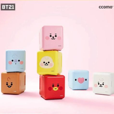 BTS BANGTAN BOYS Official Goods – BT21 MINI REFRIGERATOR – Little friend in my room, BT21 mini refrigerator Mini Refrigerator, Low Vibration, Mini Fridges, In My Room, Mini Fridge, Line Friends, My Room, Bts Bangtan Boy, Temperature Control