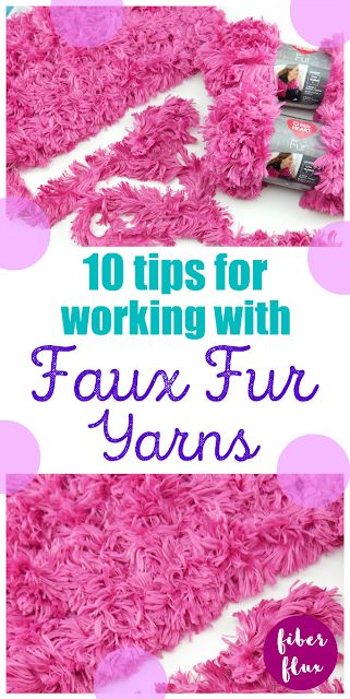 Fiber Flux: 10 Tips for Using Faux Fur Yarns Hygge Fur Yarn Crochet Patterns, Faux Fur Yarn Crochet Projects, Crochet With Fur Yarn, Fur Crochet Patterns, Faux Fur Yarn Projects, Faux Fur Knitting Patterns, Faux Fur Yarn Crochet Patterns, Finger Knitting Ideas, Fur Yarn Crochet Patterns