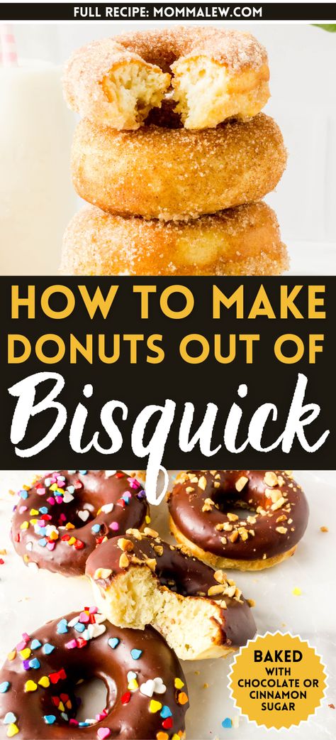 Bisquick Donuts Bisquick Donuts Baked, Bisquick Donuts Air Fryer, Easy Bisquick Recipes Desserts, Homemade Donuts Biscuits, Quick Bisquick Recipes, Bisquick Doughnuts Recipes, Bisquick Donuts Fried, Desserts Made With Bisquick, Bisquick Sweets