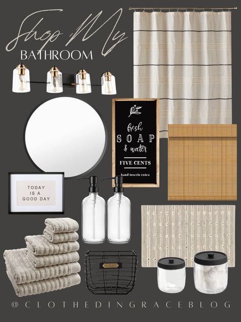 Boys Bathroom Ideas Teenagers, Boys Bathroom Ideas, Amazon Bathroom Decor, Small Master Half Bathroom Ideas, Powder Room Decor, Urban Farmhouse, Boys Bathroom, Powder Rooms, Wall Lighting