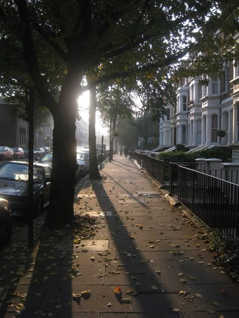 Morning walk Morning Street, London Morning Aesthetic, London Morning, Morning Walks Aesthetic, Walks In London, Street Portrait, London Calling, London Town, London Love