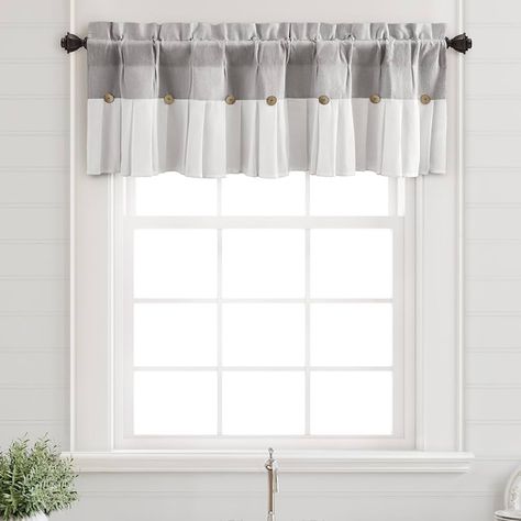 Amazon.com: Awellife Farmhouse Valances for Windows Kitchen Treatments Curtains Decorative Valance Button Bathroom 18" L x 52" W : Home & Kitchen Country Valances Farmhouse Style, Grey Kitchen Curtains, Farmhouse Valances, Valances For Windows, Bedroom Valances, Country Valances, Farmhouse Valance, Kitchen Curtains And Valances, Windows Kitchen