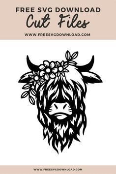 Free Svg Designs For Cricut, Free Decals Downloads, Cricut Highland Cow, Free Farm Svg Files For Cricut, Free Animal Silhouette Svg, Htv Shirt Designs, Svg Cow Print, Animal Print Svg Free, Cricut Svg Files Free Farmhouse