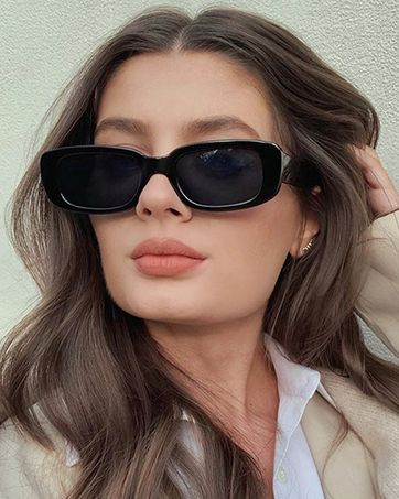 Small Sunglasses, نظارات شمسية, Uv Sunglasses, Black Rectangle, Trendy Sunglasses, Shades Sunglasses, Cool Sunglasses, Rectangular Sunglasses, Rectangle Sunglasses