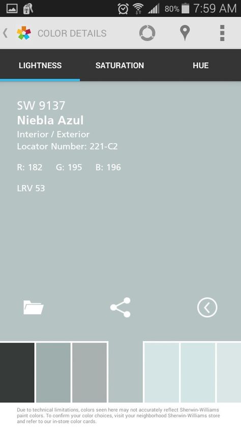 Sherwin williams niebla azul Sw Niebla Azul Paint, Sw Niebla Azul Bedroom, Sw Nebula Azul, Nebula Azul Sherwin Williams, Niebla Azul Sherwin Williams Bedroom, Sw Niebla Azul, Sherwin Williams Niebla Azul, Zyla Colors, Living Colors