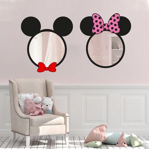 Mirror For Kids Room, Kids Room Mirror, Mirror Kids Room, Mirror For Kids, Mirror Kids, Young Room, Room Dressing, Minnie And Mickey, Room Mirror