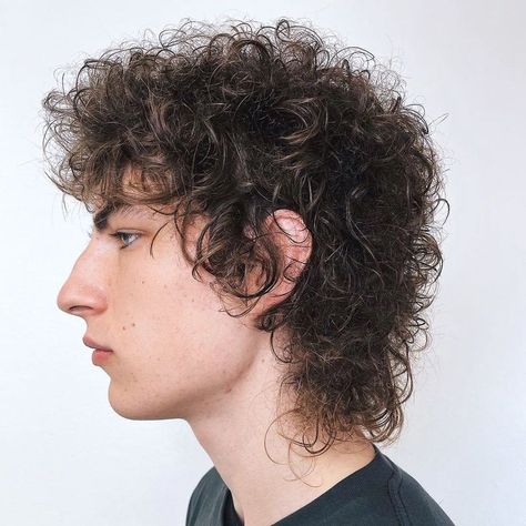 Guys with shaggy hair may want to pair their look with a taper fade haircut on the sides and back to add some needed contrast. #shaghairstyle #hairstyle #shagcut #shag Curly Hair Guys, Shaggy Hairstyles For Men, Shaggy Curly Hair, Corte Shaggy, Curly Shag, Hair Guys, Curly Shag Haircut, Shaggy Hairstyles, Monochrome Makeup Look