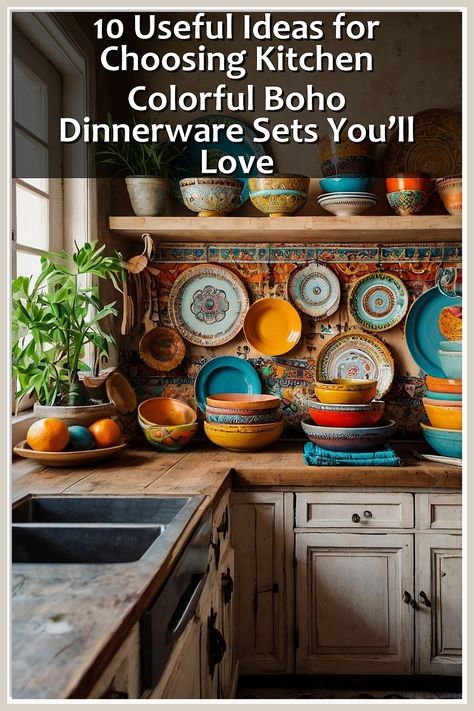 Discover the perfect blend of style and functionality with our guide on choosing kitchen colorful boho dinnerware sets. This pin offers 10 useful ideas to elevate your dining experience while adding a vibrant touch to your kitchen. From unique patterns to eco-friendly materials, find inspiration that reflects your personality and enhances your meals. Transform your table setting with these delightful boho dinnerware options you'll absolutely love! Dinnerwear Sets Aesthetic, Boho Dinnerware, Colorful Boho, Dining Experience, Dinnerware Sets, Dining Experiences, Table Setting, Cool Kitchens, Unique Patterns