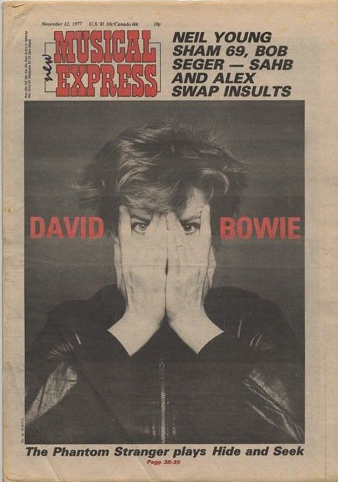 David Bowie: A New Musical Language in NEW MUSICAL EXPRESS November 12, 1977 Vintage Music Posters, Dorm Posters, Image Swag, Childish Gambino, Picture Collage Wall, I'm With The Band, Music Posters, Bedroom Posters, Vintage Poster Art