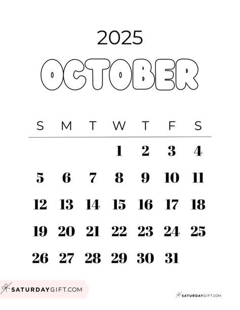 October 2023 Calendar, October Calendar Printable, Pretty Script Fonts, Vertical Calendar, 2020 Calendar Template, Calendar Designs, Small Planner, October Calendar, Goals Template