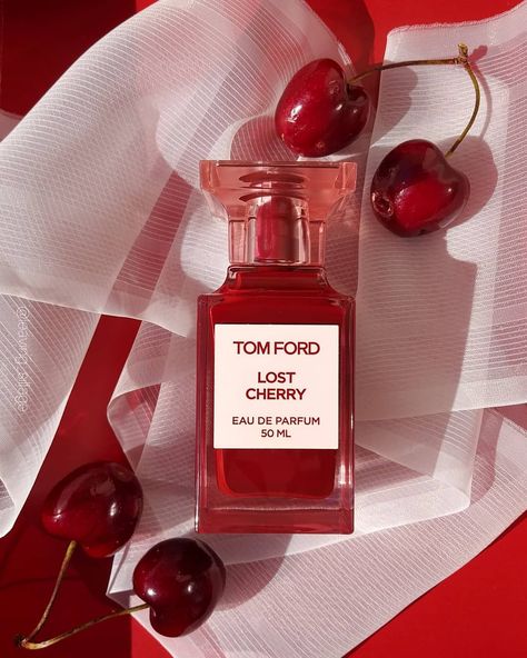 Lost Cherry Aesthetic, Tom Ford Lost Cherry Aesthetic, Tom Ford Lost Cherry Perfume Aesthetic, Tom Ford Cherry Perfume, Lost Cherry Perfume, Cherry Scented Perfume, Tom Ford Cherry, Sweet Cherry Perfume, Not Another Cherry Perfume