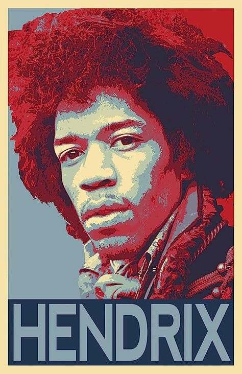 Shepard Fairey Art, Jimi Hendrix Art, Music Image, Jimi Hendrix Poster, Rock And Roll Music, Pop Art Images, Rock N Roll Art, Rock Band Posters, Heavy Metal Art