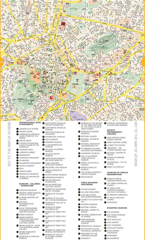 Athens Sightseeing, Planet Map, Lonely Planet, Athens, Monument, Greece, Map