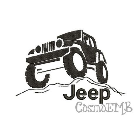 5 Size Jeep Silhouette Embroidery design Machine Embroidery - Digital INSTANT DOWNLOAD Jeep Silhouette, Star Wars Silhouette, Golden Retriever Silhouette, Silhouette Embroidery, Applique Designs, Silhouette Design, Embroidery Applique, Embroidery Files, Machine Embroidery Designs