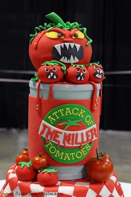 what a classic Tomato Cake, Horror Cake, Cake Wrecks, Cupcakes Decorados, Gateaux Cake, Crazy Cakes, Specialty Cakes, Unique Cakes, Novelty Cakes