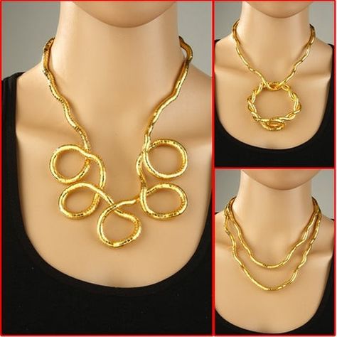 Bendable Necklace, Diy Snake, Necklace Styles, Diy Bangle Bracelets, Scarf Necklace, Snake Jewelry, China Jewelry, Snake Necklace, Jewelry Images