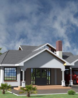 BEST House plans in Kenya Simple Bungalow House Designs, House Designs In Kenya, One Bedroom House Plans, 6 Bedroom House Plans, One Bedroom House, Three Bedroom House Plan, Bungalow Style House Plans, Affordable House Plans, Plans Architecture