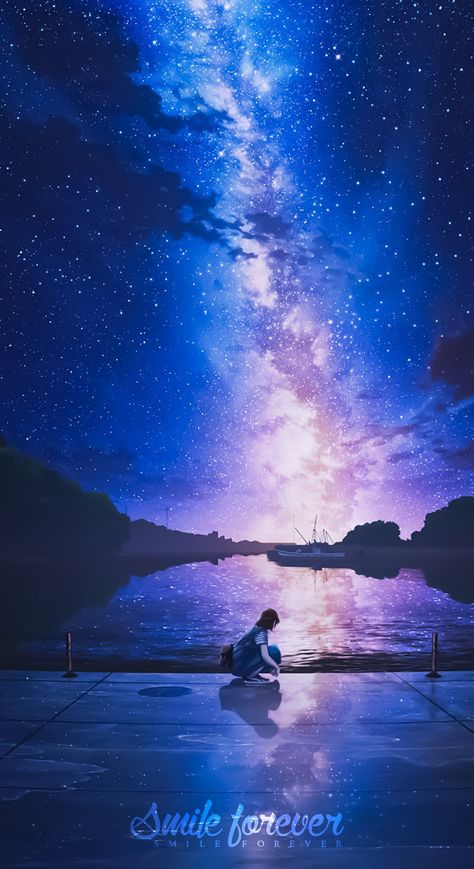 anime scenery, stars, night, scenic, anime, wallpaper Joy Boy, Light Grunge, Anime Places, Fly Emirates, Scene Wallpaper, Sky Anime, Night Sky Wallpaper, Night Scenery, Cute Simple Wallpapers