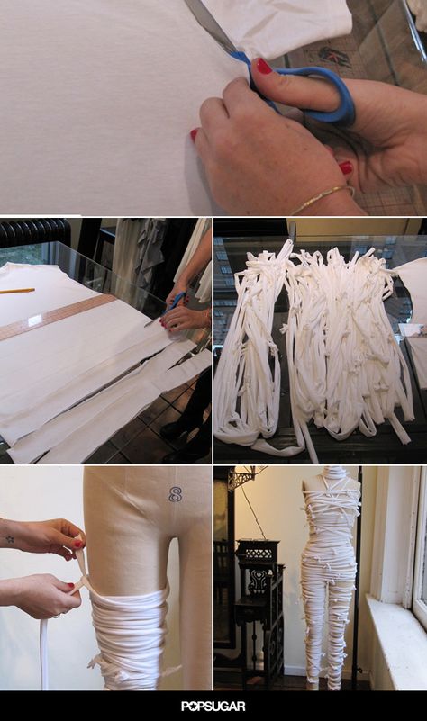 Still Looking For a Halloween Costume? Here's a Quick and Cool Mummy DIY Expensive Halloween Costumes, Diy Mummy Costume, Mummy Diy, Last Minute Kostüm, Mummy Halloween Costume, Meme Costume, Quick Halloween Costumes, Halloweenský Makeup, Mummy Costume