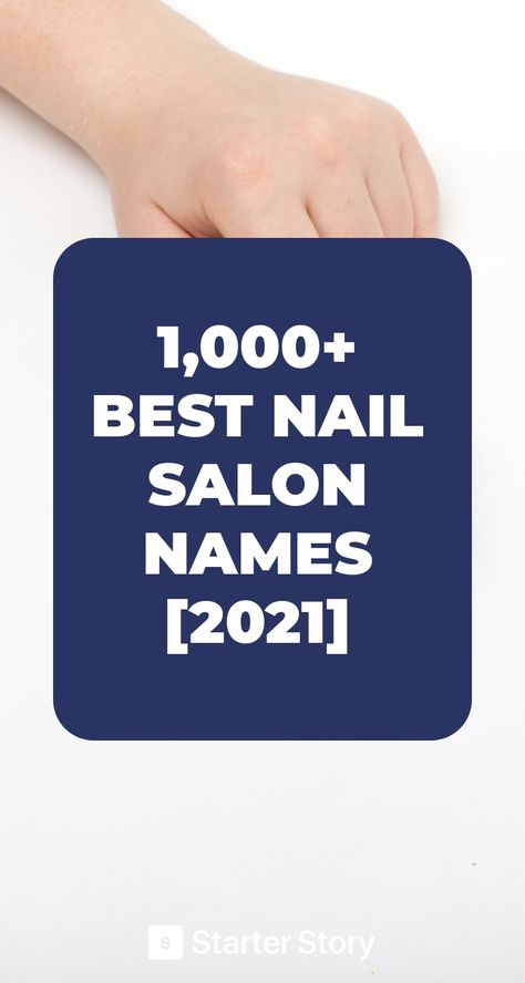 Name Nails, Nail Salon Names, Salon Names Ideas, Business Nails, Business Name Ideas, Salon Names, Naming Your Business, Best Nail Salon, Nails Salon