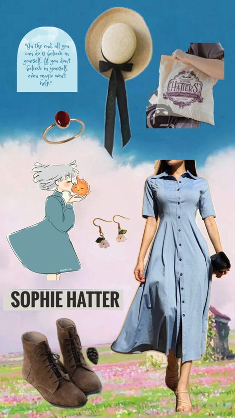 Sophie Hatter, Howl’s Moving Castle aesthetic Sophie Howls Moving Castle, Howl's Moving Castle Aesthetic, Howls Moving Castle Cosplay, Sophie Howl's Moving Castle, Sophie Hatter, Pretty Halloween Costumes, Castle Aesthetic, Howls Moving Castle, Studio Ghibli