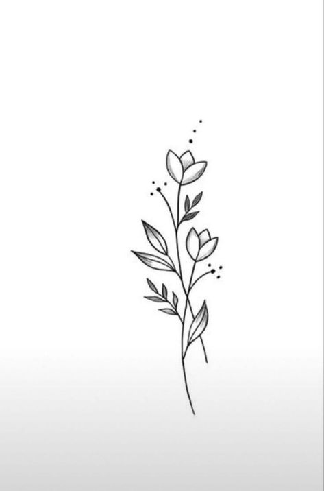 Fine Line Tattoo Flower, Line Tattoo Flower, Flower Fine Line Tattoo, Plants Drawing, Fine Line Tattoo, Line Tattoo, Small Tattoo Designs, Plant Drawing, Fine Line Tattoos