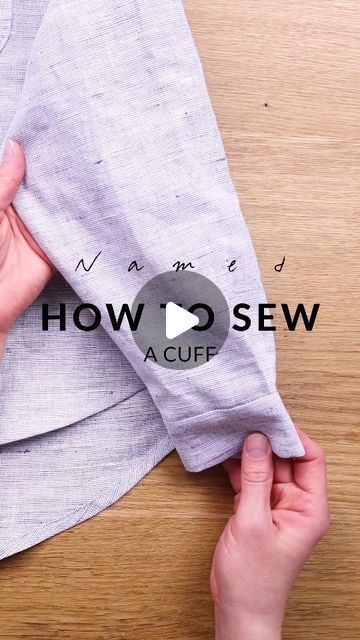 Cuff Tutorial, Sew Shirt, Sewing Videos, Baggy Tops, Top Sewing, Shirt Cuff, Top Sewing Pattern, Sewing Tutorials, Sewing Pattern