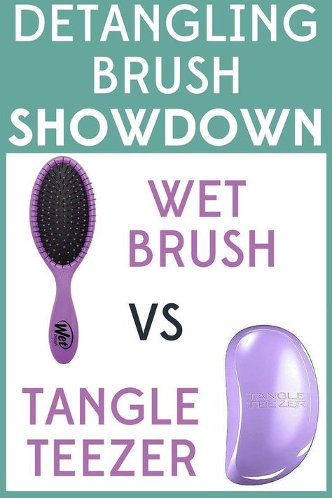 It's a detangling brush showdown! I compared the Wet Brush vs the Tangle Teezer on my daughter's long, thick hair. Find out which one came out on top! Best Detangling Brush, Best Hair Brush, Business Knowledge, Matted Hair, Working Mom Tips, Diy Skin Care Recipes, Tangle Teezer, Thrifty Living, Tangled Hair