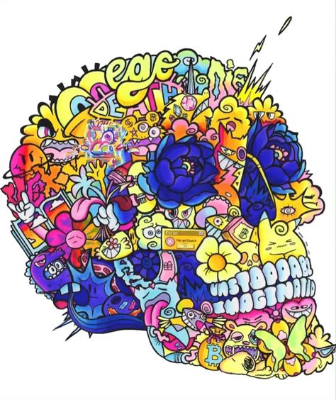 Vexx Coloring Pages, Vexx Doodle Art, Neon Doodle Art, Vexx Drawings, Vexx Art Doodles, Vexx Doodles, Doddle Art, Skull Coloring Pages, Doodle Characters