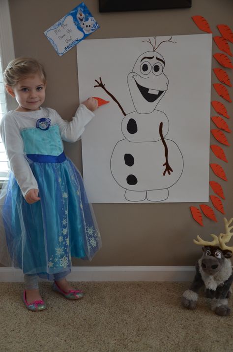 Pin the nose on Olaf Pin The Nose On Olaf, Frozen Party Ideas, Elsa Birthday Party, Frozen Bday Party, Disney Frozen Birthday Party, Disney Frozen Party, Frozen Birthday Theme, Disney Frozen Birthday, Elsa Birthday