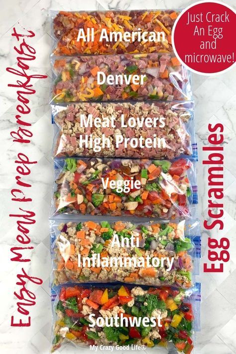 21 Day Fix Breakfast, Weight Watchers Recipes Breakfast, Freezable Meals, Breakfast Prep, Freezer Meal Prep, Freezer Breakfast, Breakfast Meal, Easy Eggs, Make Ahead Meals