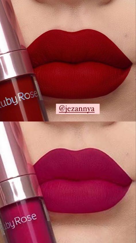 Pretty Lipstick Colors, Bold Lipstick Makeup, Lip Color Shades, Matte Lipstick Shades, Lip Color Lipstick, Logam Mulia, Selfie Friends, Lipstick Tutorial, Lipstick Kit