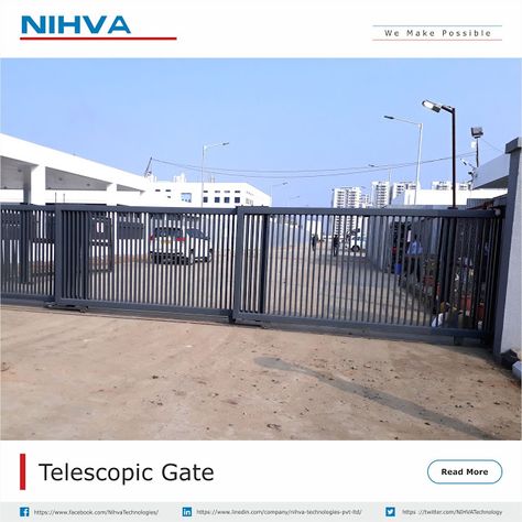 Telescopic Sliding Gate, Telescopic Gate, 3 Panel Door, Industrial Doors, Automatic Sliding Gate, Door Slide, Gate Kit, Fence Gates, Industrial Door