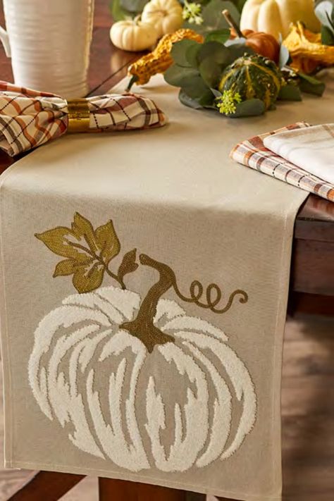 Our seasonal table runners are a must have for any retailer! Punch Runner, Thanksgiving Dining, Embroidered Pumpkin, Fall Table Runner, Pumpkin Table Runner, Thanksgiving Table Runner, Rustic Holiday Decor, Embroidered Table Runner, Fall Table Runners