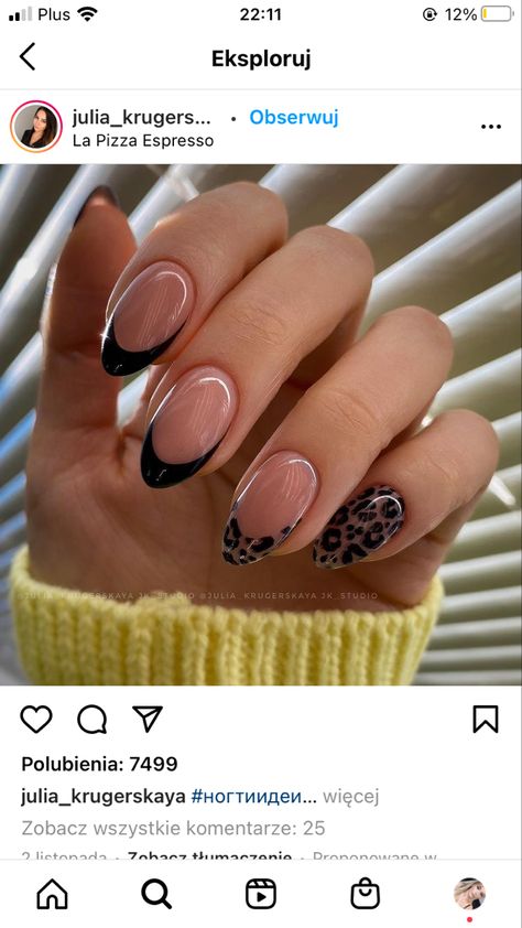 Acrylic Nails Oval, Nails Short Acrylic, Nails Oval, Leopard Print Nails, Nails Pretty, Minimal Nails, Casual Nails, Leopard Nails, Cute Gel Nails