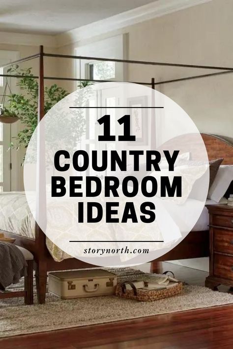 Save this pin for 11 inspiring country bedroom ideas that will give your home a traditional charm. Discover how to create a cozy and inviting space with these decor tips. #CountryBedroom #HomeDecorIdeas #TraditionalLook Cozy Country Bedroom Ideas, Cozy Country Bedroom, Modern Country Bedrooms, Country Bedroom Ideas, Primitive French Country, Country Bedroom Design, Country Bedroom Decor, Country Bedrooms, Country Style Bedroom