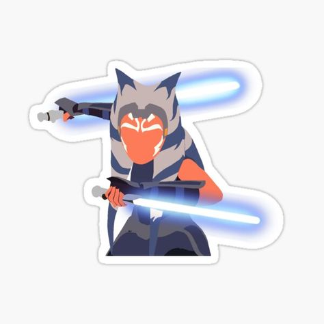 Ahsoka Tano Tattoo Ideas, Ahsoka Tano Symbol Tattoo, Ahsoka Laptop Wallpaper, Ahsoka Tano Art Clone Wars, Clone Wars Stickers, Clone Wars Ahsoka, Star Wars Stickers, Ahsoka Tano, Snowboards