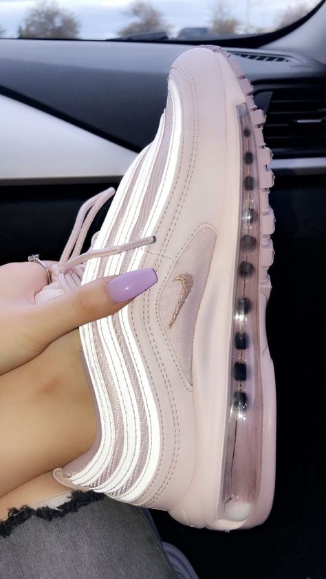 Pinterest ~Girly Girl ❤ Add me for More!!!😏 Clothing Jewelry, Women's Slip On Shoes, Cute Sneakers, Fresh Shoes, Hype Shoes, Aesthetic Shoes, Women Sneakers, Womens Shoes High Heels, Nike Air Max 97