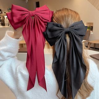 Aesthetic Hair Accessories, Baby Pink Hair, Ribbon Clip, Bow Scarf, Bows For Girls, Pink Hair Bows, Bow Hairstyle, Shopee Philippines, Clip Hairstyles